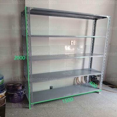 kệ sắt v lỗ 5 tầng